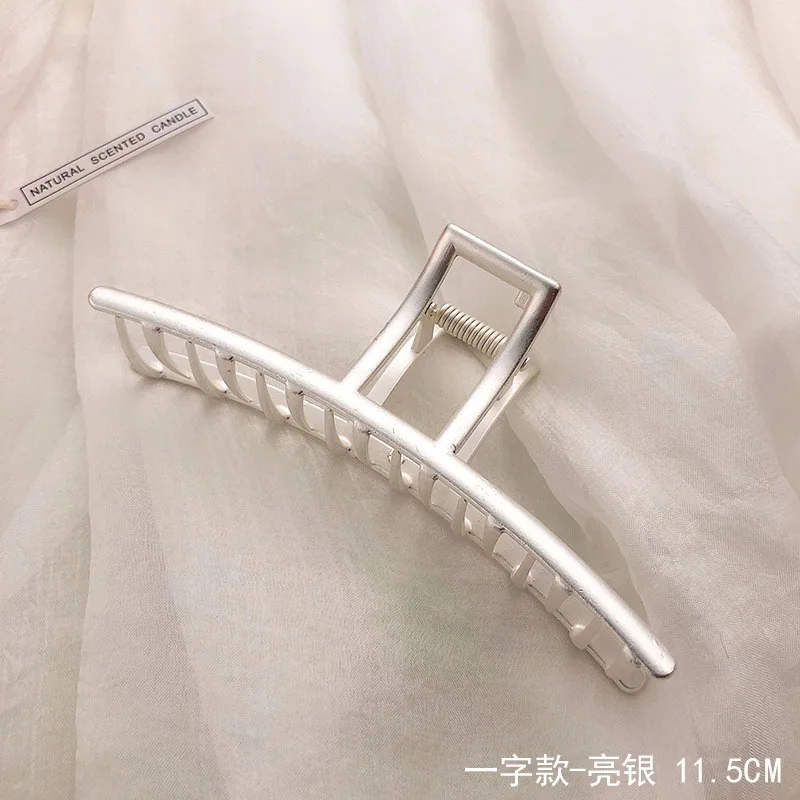 1 pc Frauen Koreanischen Stil Goldene Metall Haar Krallen Mode Geometrische Haar Zubehör Große Größe Einfache Haar Clips Kopfbedeckungen für mädchen – Detail 19
