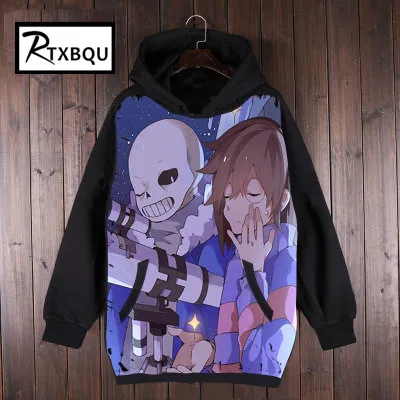 Новые толстовки Undertale дизайн Sans шаблон 3D печать модные мужские и женские толстовки кофты Топы - Цвет: 1
