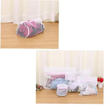 

6 PCS Laundry Wash Bags Mesh Dedicates Bra Washing Bag with Zipper Dryer Washing Machine Protect Laundry Bag