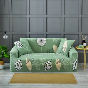 

Stretch Slipcovers Sectional Elastic Stretch Sofa Cover Living Room Couch Armchair Cover Single/Two/Three Seat Palm Leaves Tree
