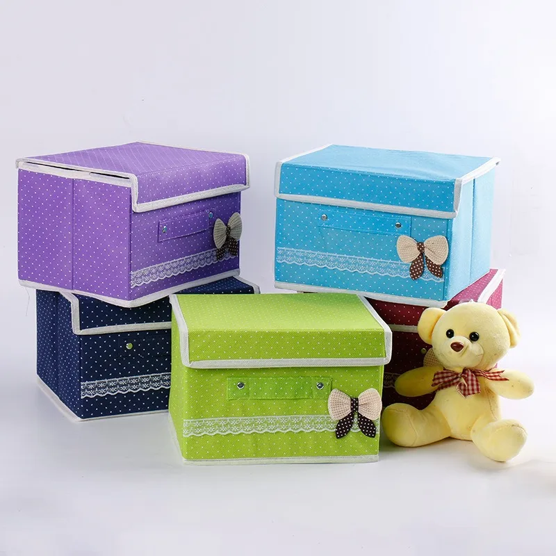 

Non-woven foldable storage box buckle storage box thickened storage storage box large storage box