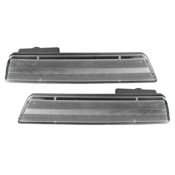 

Smoked Lens Led Front & Rear Side Marker Lights Kit for 08-14 Dodge Challenger White Shell Red Light