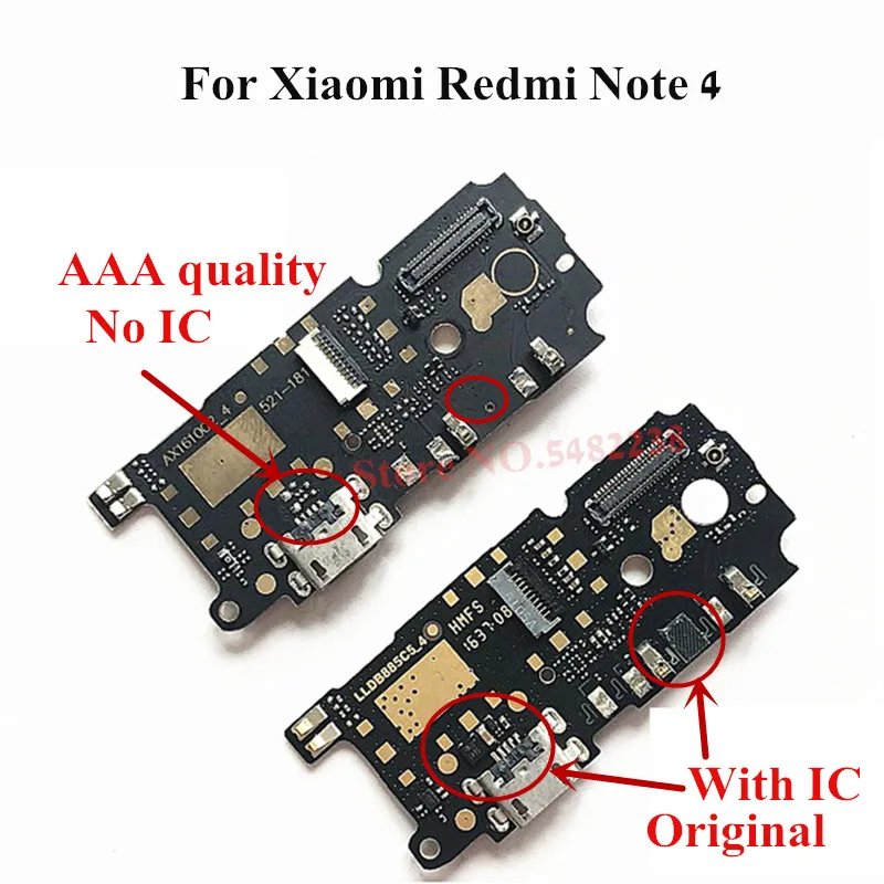 Оригинальный зарядный USB порт гибкий кабель для Xiaomi Redmi Note 4 NT4 зарядное устройство