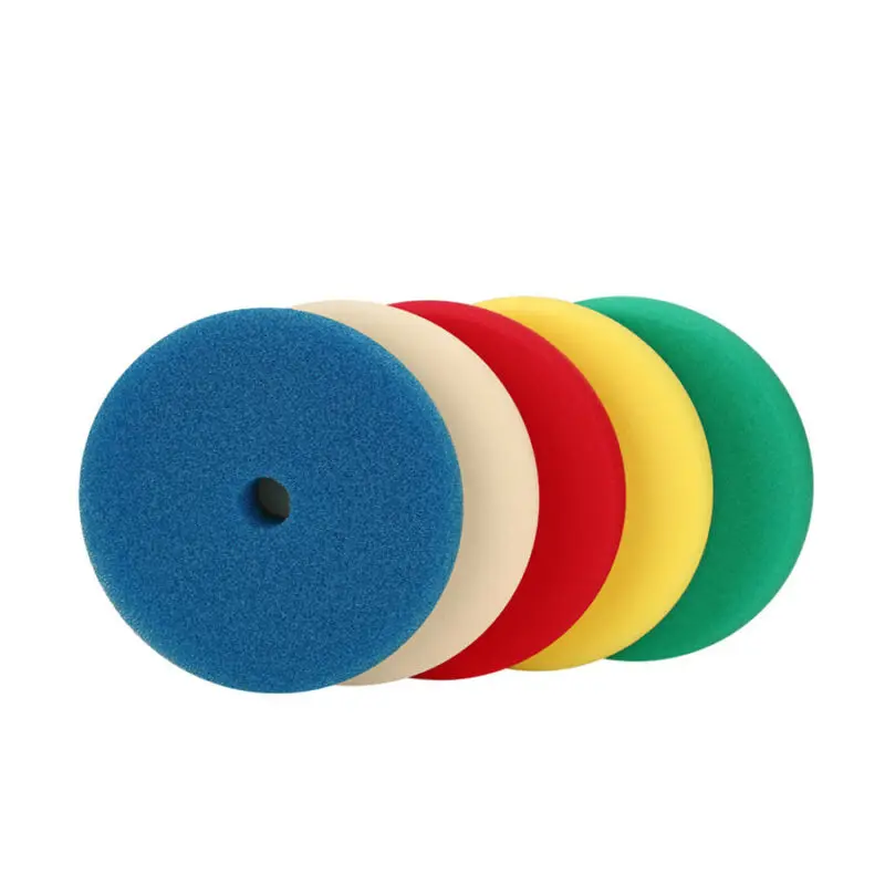 5pcs 6inch Car Polishing Disc Polyether Buffing Sponge Polishing Pad