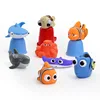 Cute Vinyl Clownfish Shark Devil Fish Nemo Dory Float Spraying Water Squeeze Sea Animals For Baby Kids Bathing Toys 4