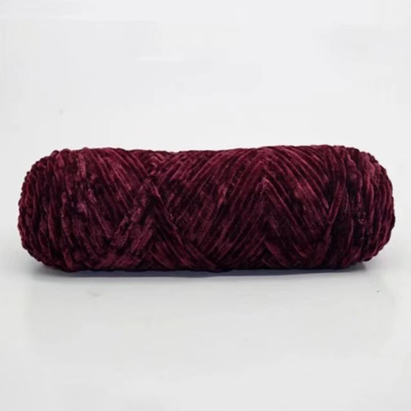 Velvet Yarn Soft Protein Cashmere Yarn Silk Wool Baby Yarn Crochet Knitting Yarn Cotton Baby Wool Diy Sweater - Color: 14