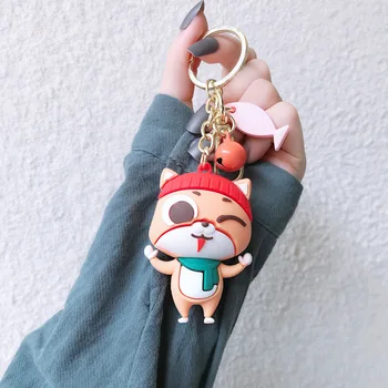 

Cartoon Cute Jungle Eye Cute Pet Keychains Creative Action Figure Key Chain Male And Female Lovers Bag Small Gift Key Ring