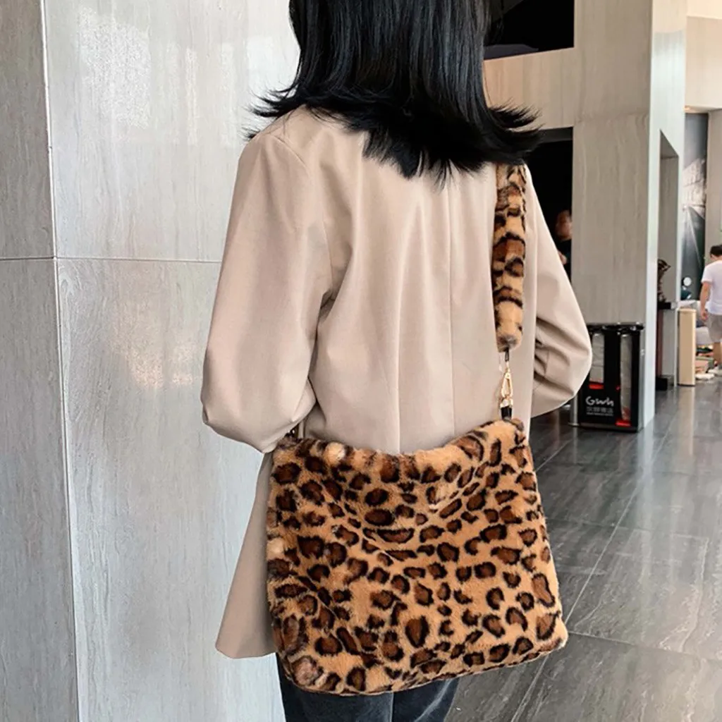 Leopard Crossbody Bags For Women Fashion Shoulder Bag Autumn Winter Messenger Bag Luxury Handbags Women Bags Designer New