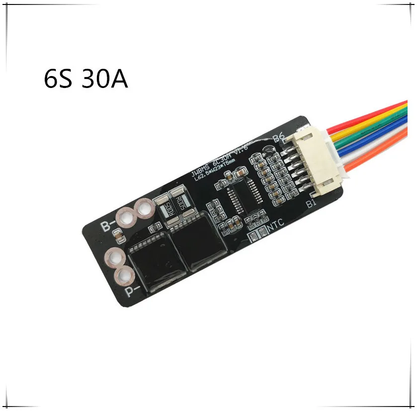 6S 30A BMS плата с NTC Для 3,7 V Ternary литиевая батарея Защитная плата/BMS 7S