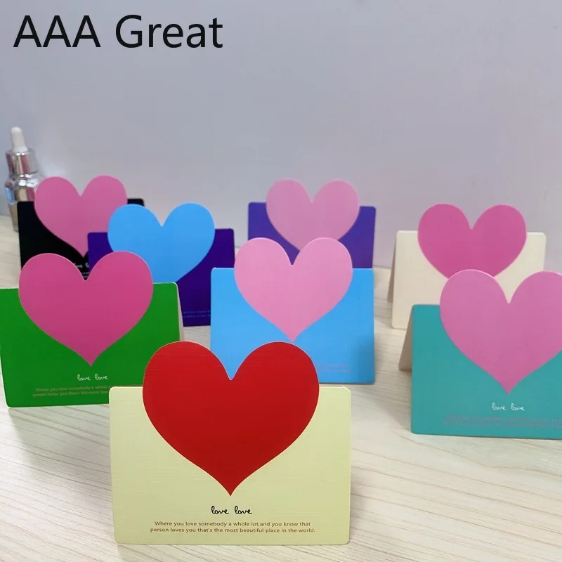  100Pcs/Lot Wedding Decoration Cards Gifts Cards Invitation Card Postcards Love Fold Birthday Party  - 4.00051E+12