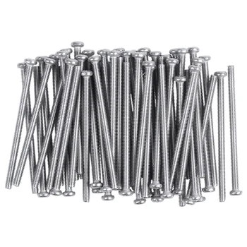 

M2.5 x 40mm 304 Stainless Steel Phillips Round Head Screws Bolt 60pcs