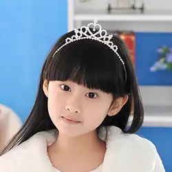 Роскошная детская корона принцессы ободок обруч для волос для дня рождения реквизит для фотосессии аксессуары для свадебной вечеринки