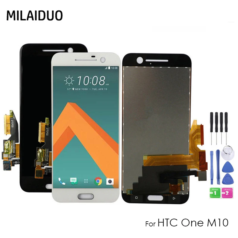 ЖК дисплей для HTC M10 10 Полный кодирующий преобразователь сенсорного экрана в