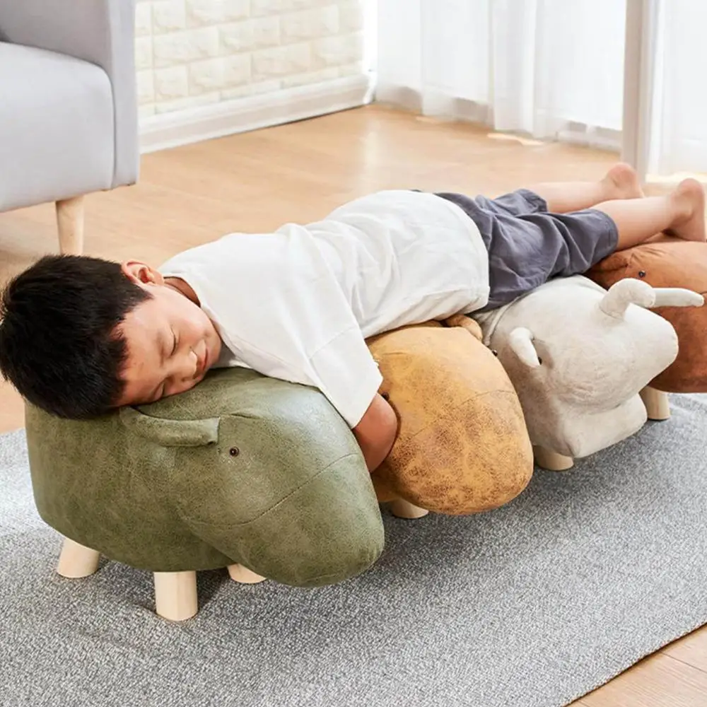 

Multi ANIMAL SHAPE FOOTSTOOL OTTOMAN POUFFE STOOL REST PADDED SEAT SOFA CHAIR