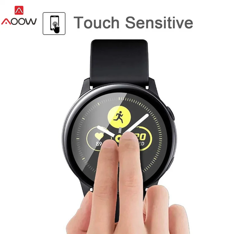2 шт Защитная пленка для samsung Galaxy Watch Active 1 2 40 мм 44 мм 3D защита экрана из мягкого стекловолокна полное покрытие экрана