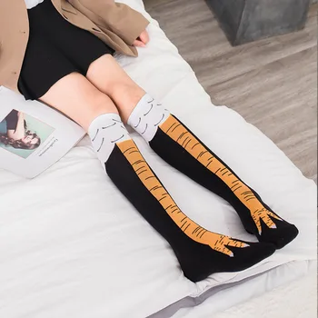 

3pcs Funny Chicken Winter Autumn Women's Socks Thigh High Sock 3D Cartoon Ainimals Cute Thin Toe Feet Ladies Creative Socks