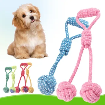 

Pet Woven Knot Toys Teeth Cleaning Pet Chew Teething Ball For Small Medium Large Dogs Supplies Pet Accessories