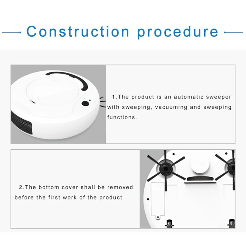 Multifunctional Smart Floor Vacuum Cleaner Robot 3-In-1 Auto Rechargeable Smart Sweeping Robot Dry Wet Sweeping Vacuum Cleaner