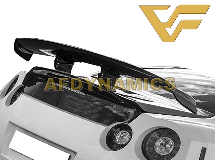 08-19 GT-R R35 GTR AFD-GT углерода волокнистая поверхность дарит ощущение спойлер на задний багажник, крыло