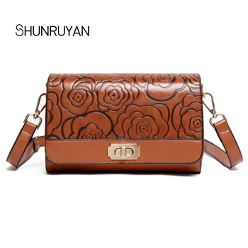 

SHUNRUYAN 2018 Famous Brand Design Women Bag Small Flap Bag Rose Tassel Messenger Bag Small Luxury Designer Shoulder Bag