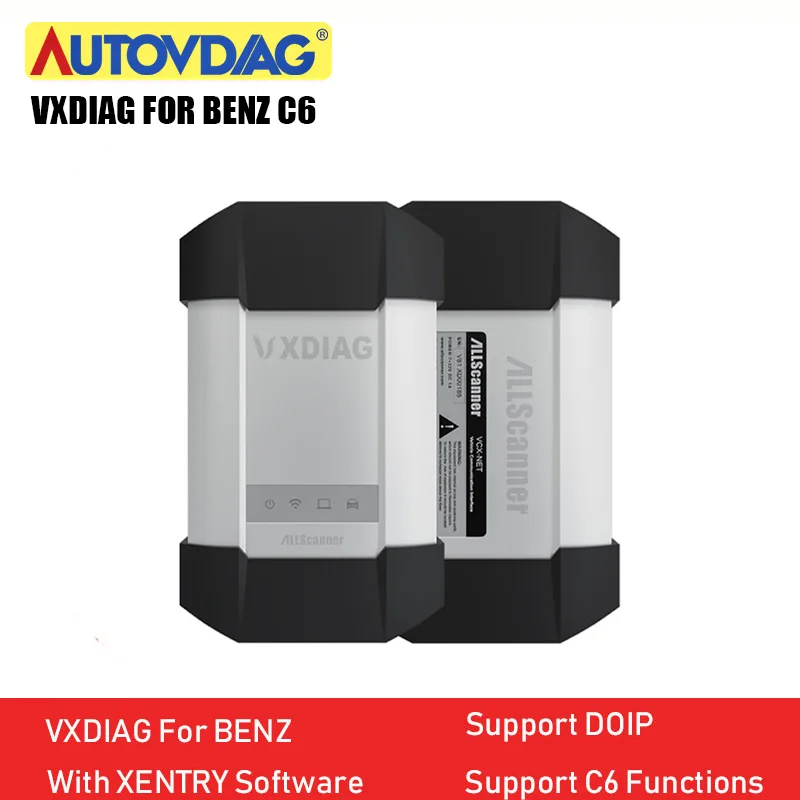 Диагностический инструмент VXDIAG для Benz C6 OBD2 мощный чем MB SD C4/C5 с беспроводным xentry