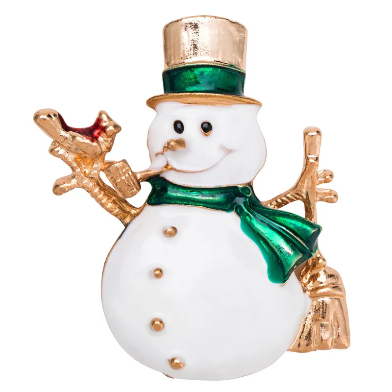 Дизайн рождественские броши Санта Клаус шляпа перчатки колокольчики носки пончики Стразы булавка для костюма значки броши подарки на Год Вечерние - Окраска металла: 9123