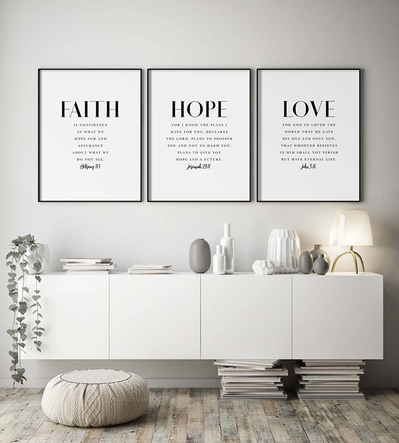 Modern-Faith-Hope-Love-Christian-Decor-3-Piece-Bible-Verse-Wall-Art-Scripture-Quote-Hebrews-11 (5)