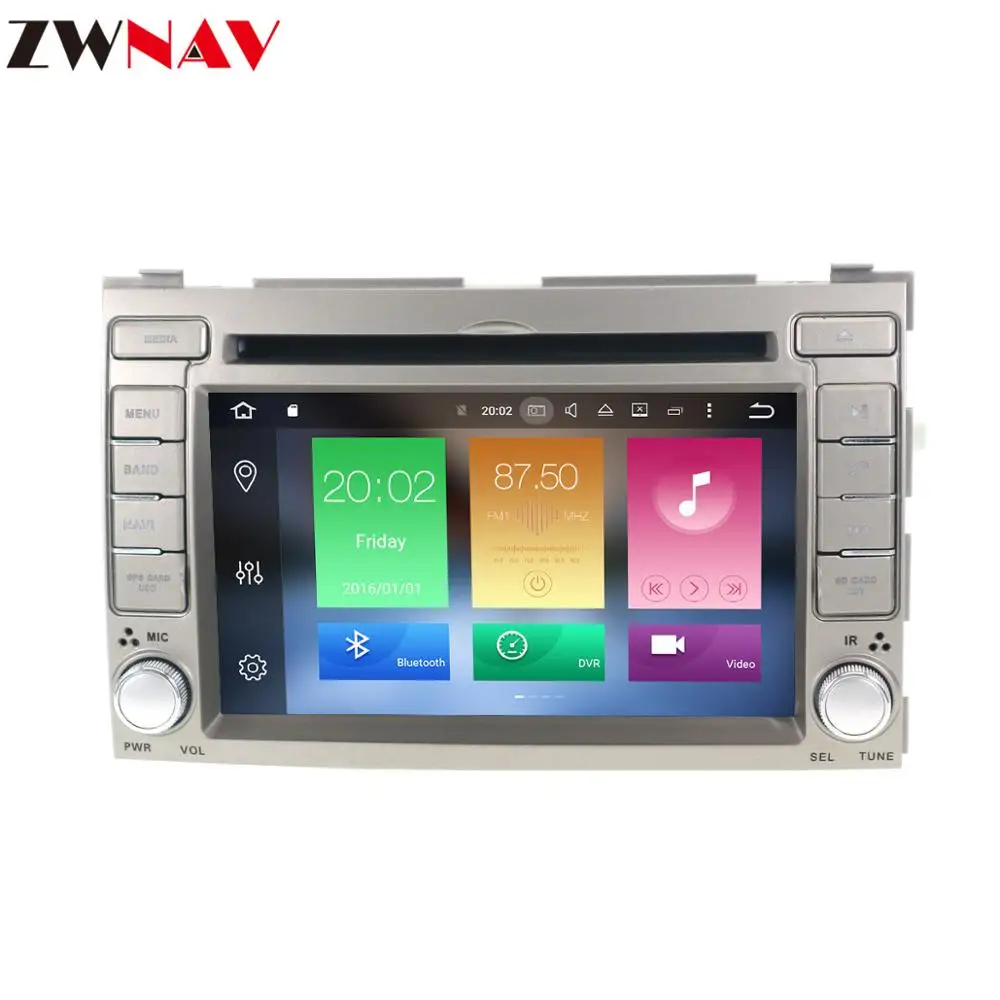 Автомобильный мультимедийный плеер 2 Din с GPS Android 9 0 для Hyundai I20 2008 2013 автомобильное