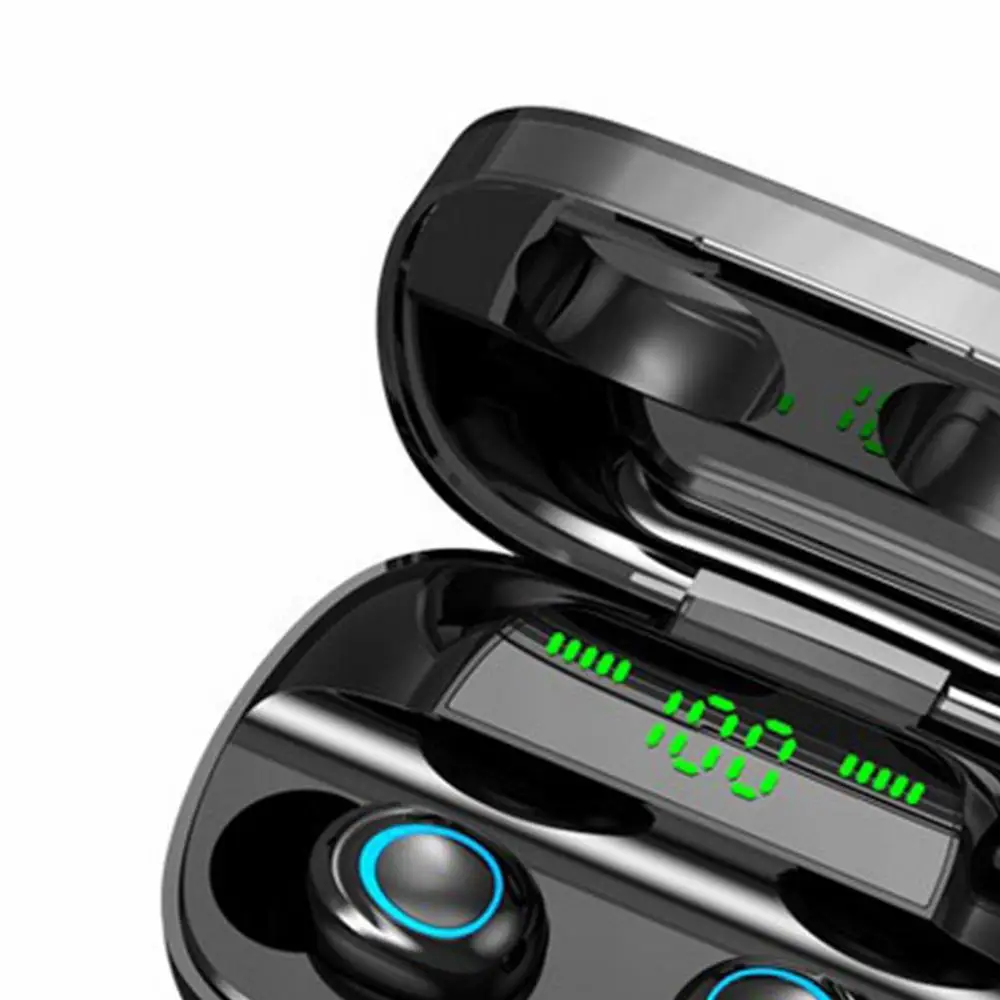 S1 5 0 Stereo Intelligent Touching Wireless Bluetooth Earbud With LED Power Display Sports Computer Games Headphone