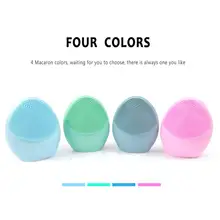 Двусторонняя электрическая силиконовая Очищающая щетка для лица, массажное мягкое средство для глубокого очищения лица, очищающее средство для пор, очищающее средство для лица, очищающее средство для умывания