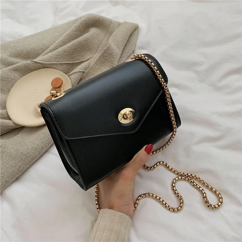 

INS New Arrival Textured Square Sling Bag Women's 2019 New Style Retro Fashion Chain Crossbody Bag Women Bags