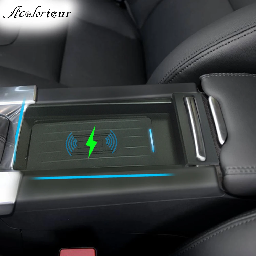 Car Qi wireless charger for Volvo S60 V60 XC60 2014 2018 car charging