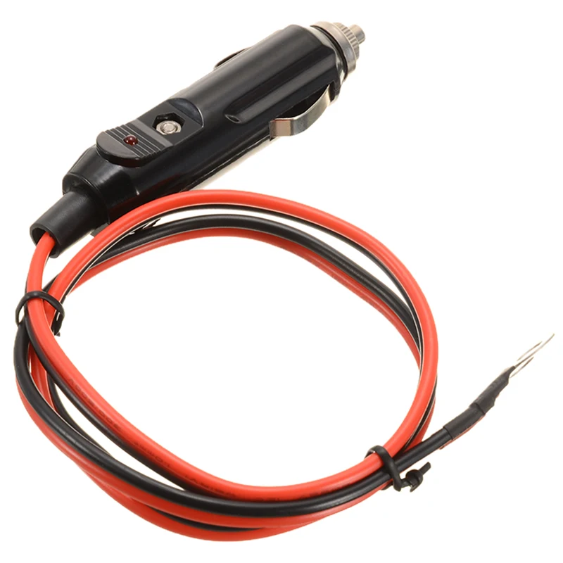 12V/24V 15A Car Auto LED Male Cigarette Lighter Socket Plug Connector with Fuse&Wire Power Charger Adapter Socket Plug For Car