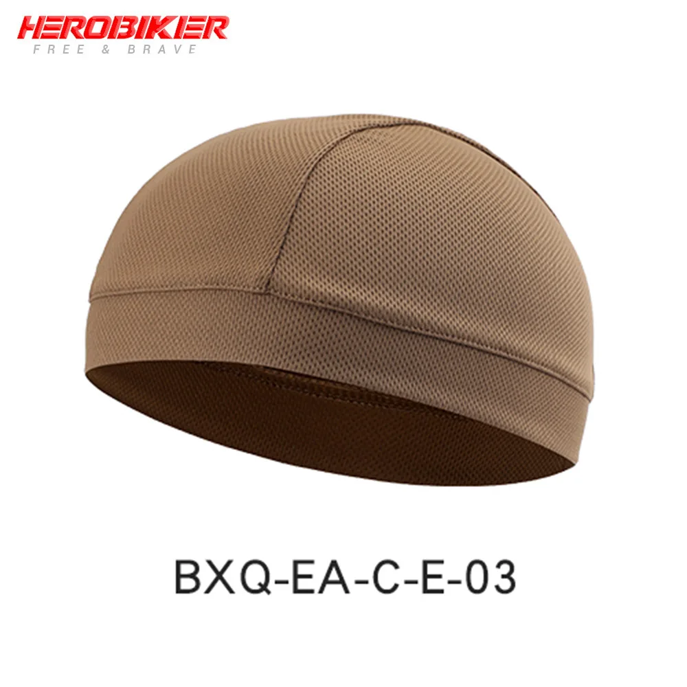 BXQ-EA C E 03 HEROBIKER мотоцикла под подшлемник шапка, маска для лица Для мужчин Для женщин дышащий Быстросохнущий с капиллярами для отвода влаги шлем Череп Кепки Шапка-бини - Цвет: BXQ-EA C E 03