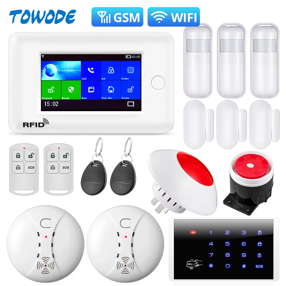 Система охранной сигнализации Towode PG106 для умного дома Wi Fi противоугонная система