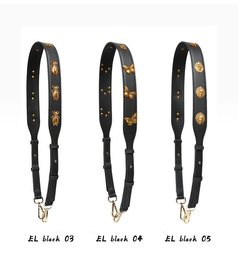 wide leather bag strap