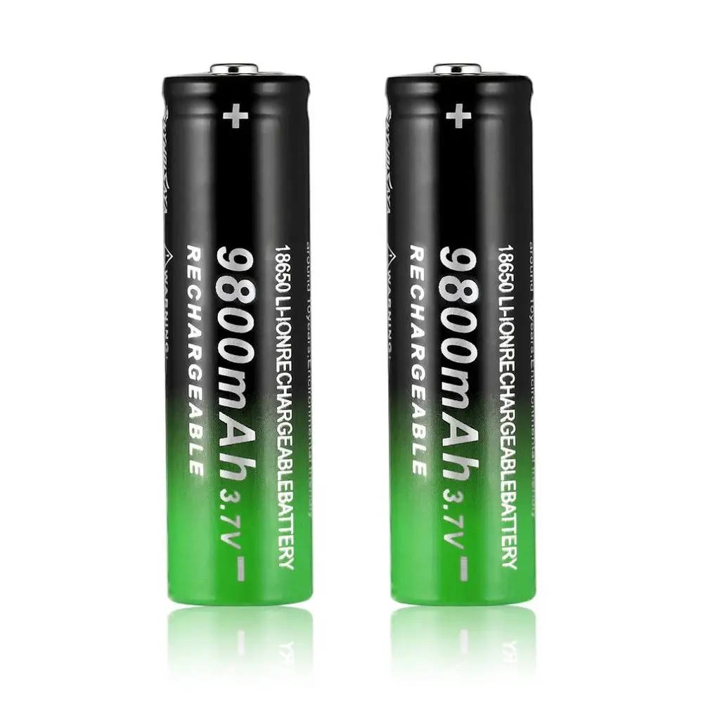 New18650 3.7 v 9800 mAh lithium-ion battery rechargeable lithium-ion batteries for flashlight headlamp electronic toy