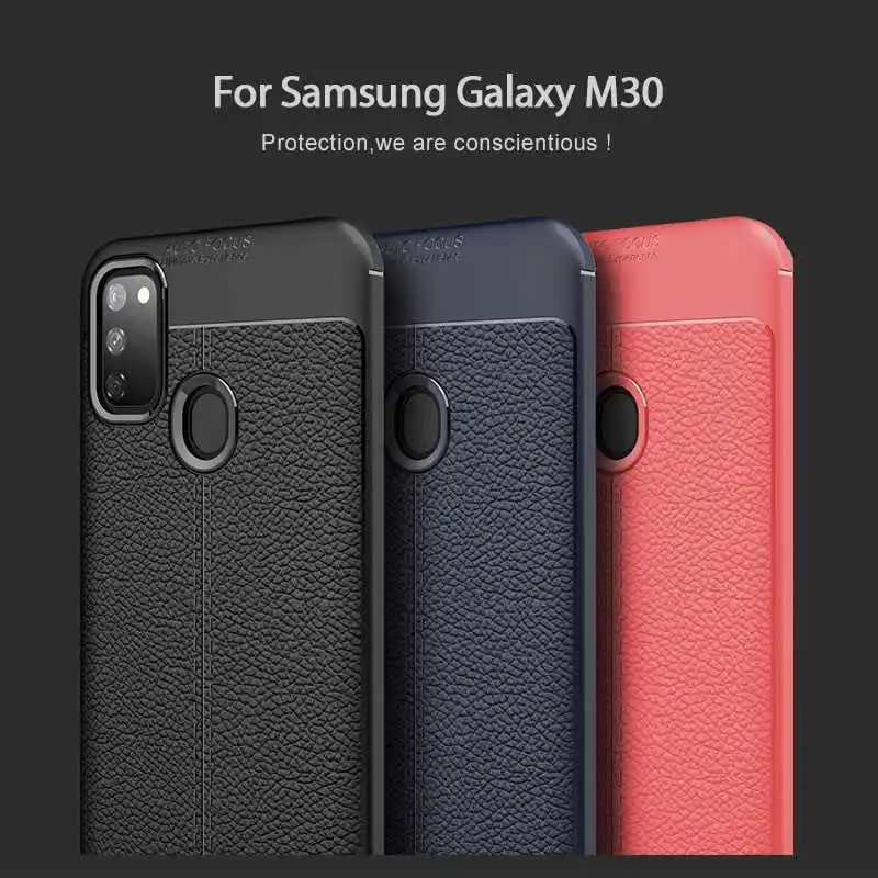 

Mokoemi Lichee Pattern Shock Proof Soft 6.4"For Samsung Galaxy M30S Case For Samsung Galaxy M30S Phone Case Cover