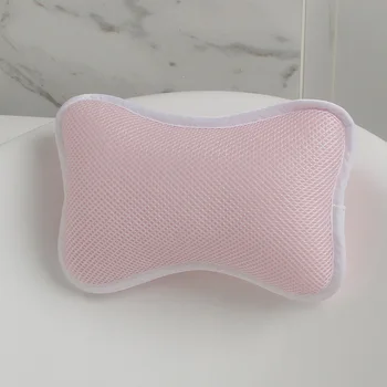 

3D Bone Shape Air Mesh Bathtub Spa Bath Pillow With 2 Non-Slip Suction Cups Pillow Cushion For Neck Back Head & Shoulder support