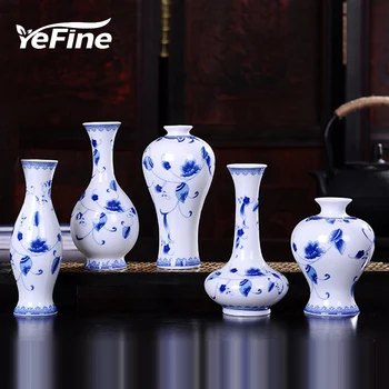 

YeFine Classic Ceramic Vases For Flowers Exquisite Home Decor Small Flower Vase For Living Room Tabletop Ornaments Crafts