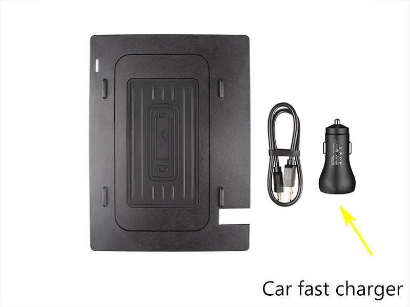 

10W Qi Wireless Onboard Car Charging Pad Charger quick Car console For Toyota Camry 2018 2019