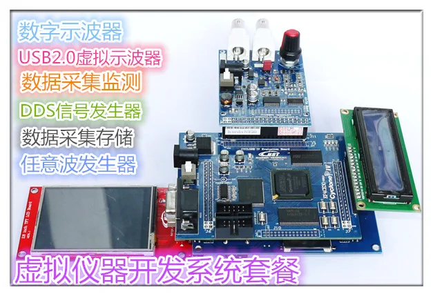US $121.60 Highspeed ADDA Data Acquisition FPGA Control USB20 Virtual Instrument Development Board V20