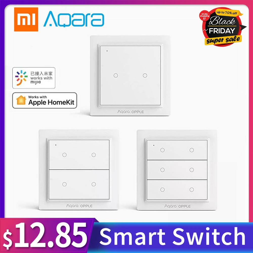 

Xiaomi Aqara Opple Wireless Smart Switch ZigBee 3.0 Work With Mijia App Apple HomeKit Wall Switch 2019 New International Version