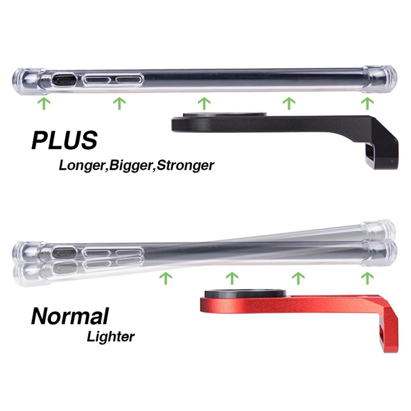  Fahrrad Telefon Halter Aluminium Stand Fahrrad Stange Verlängerung Stehen Für Gps/Sekunden/Sport Ka