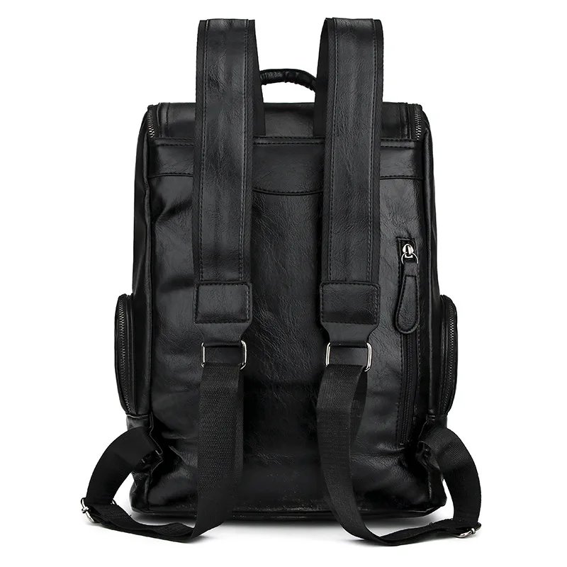 

Backpack Men's Backpack Men Fashion Simple Casual Travel Bag England Students Computer Leather School Bag Popular Brand