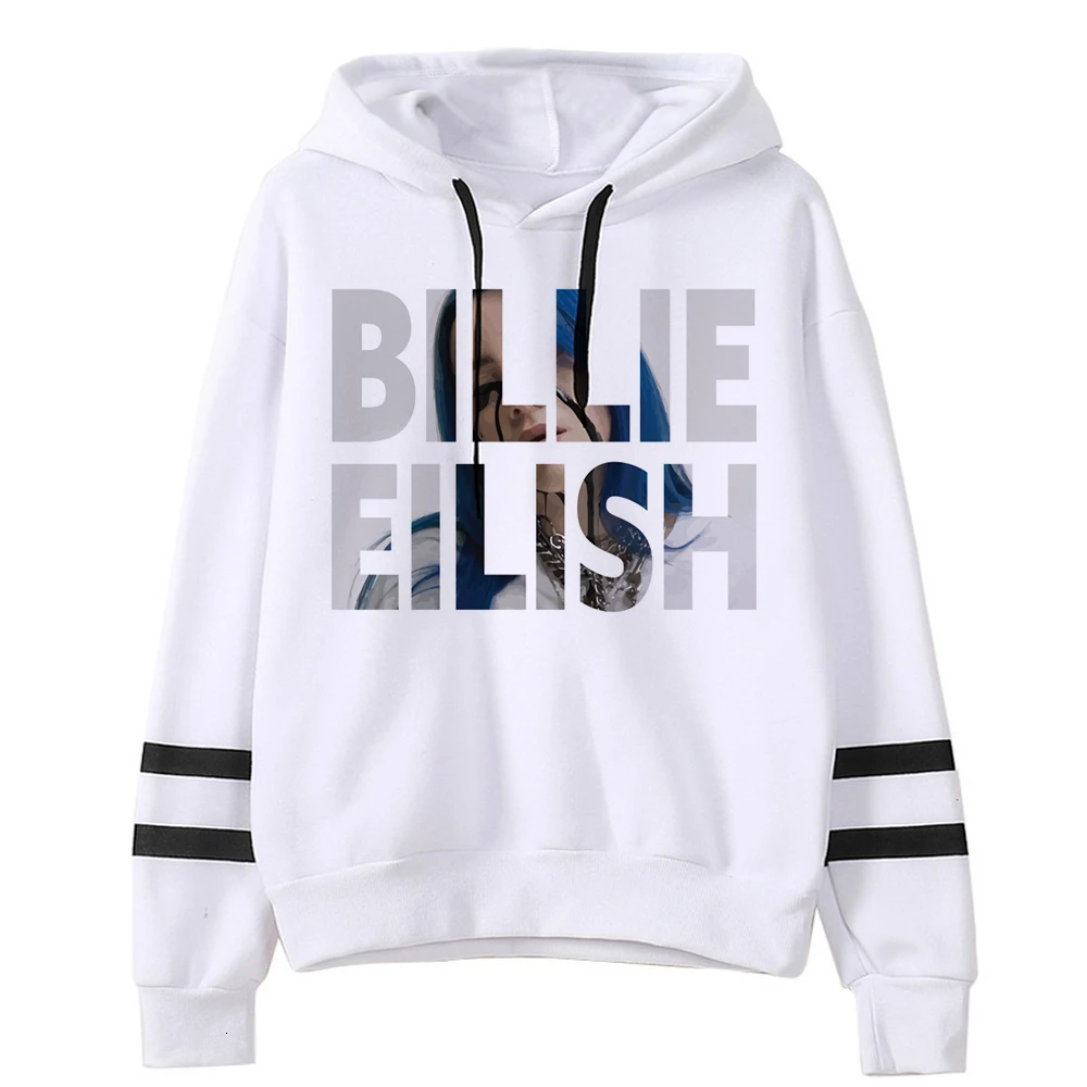Billie Eilish Bad Guy забавная мультяшная Толстовка для мужчин/wo мужчин хип-хоп модная графическая Толстовка Зимняя теплая уличная Толстовка Мужская/Женская - Цвет: 3018