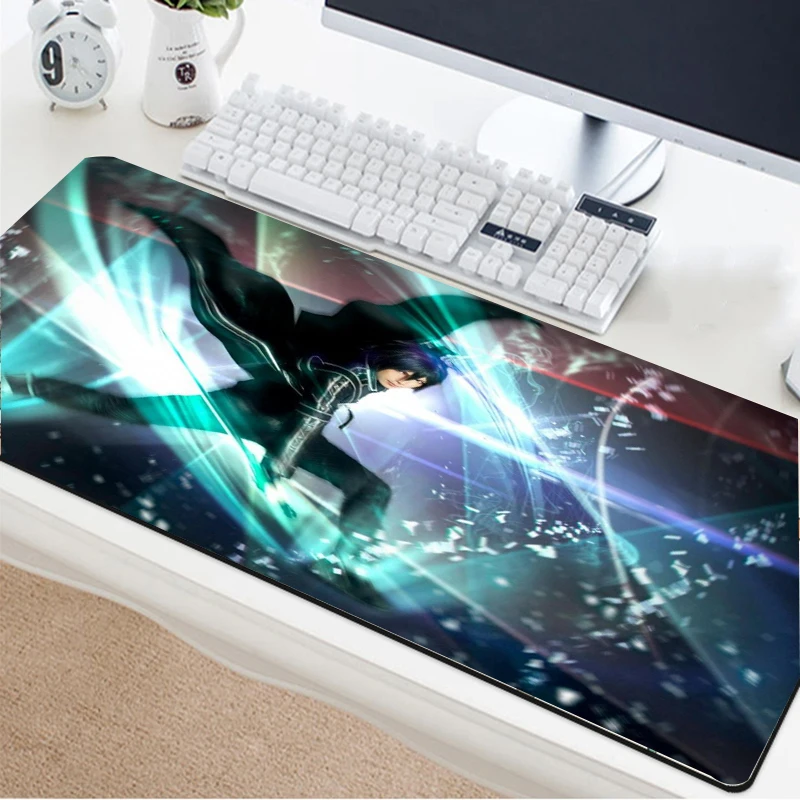 Mairuige Surface Game Tappetino Per Mouse Mouse Per Computer Notebook Tappetino Per Mouse Anime Boy Knife Hand Optical Game Pad Carpet