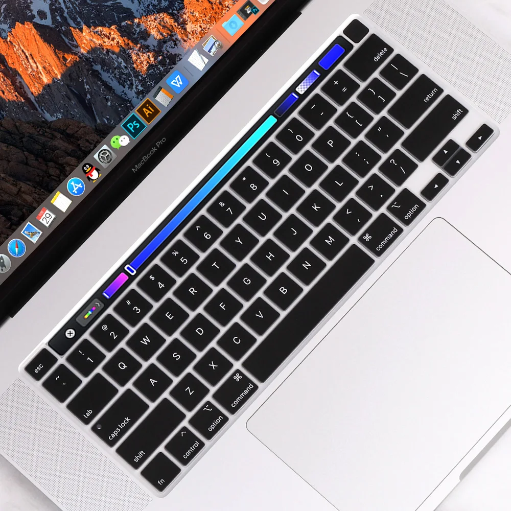 Чехол для клавиатуры Redlai US Verstion с английской надписью MacBook Pro 16 дюймов A2141 защитной
