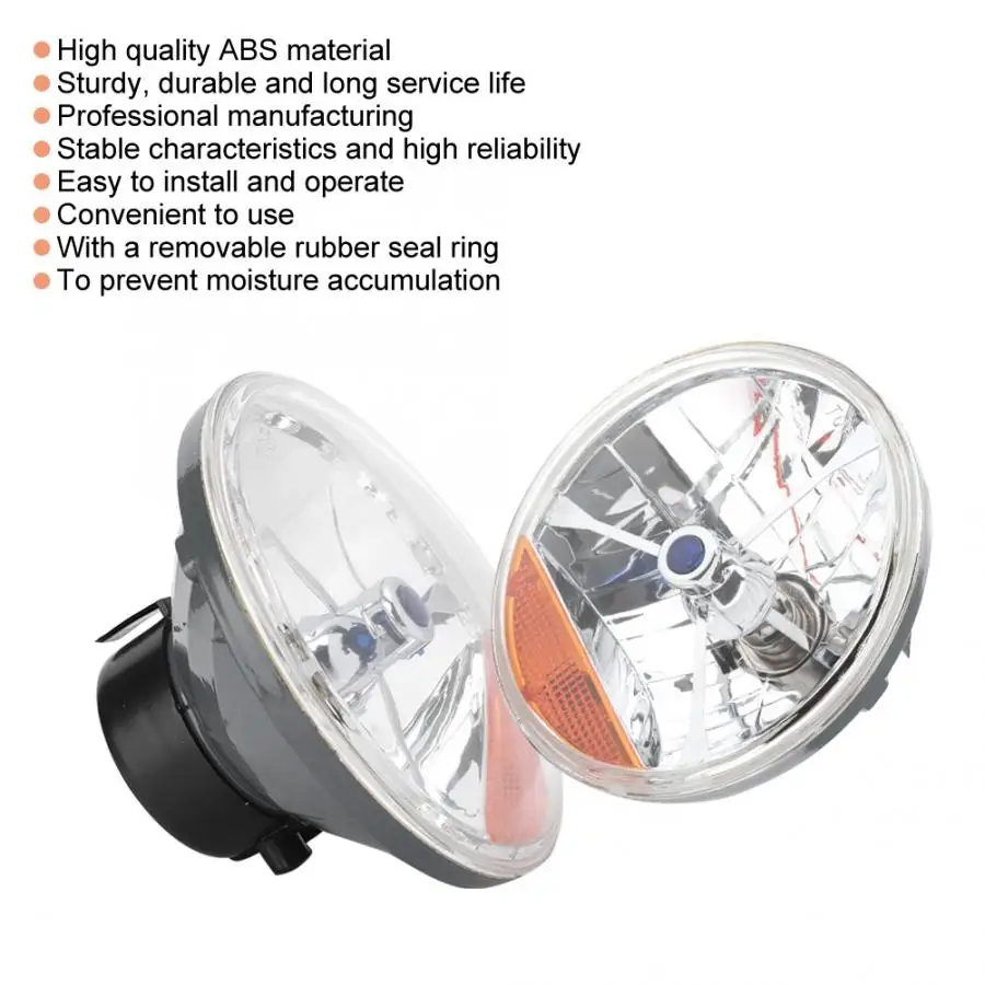1 пара ABS 7 дюймов, голубое платье в горошек и с H4 Лампа фара 12V 60/55W подходит для Chevrolet Ford для мотоцикла