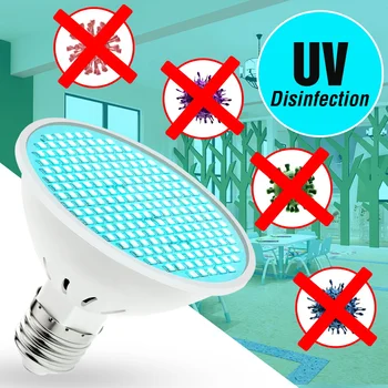 

Led E27 UV Light Sterilizer 50W Ultraviolet Led Bulb 220V Disinfecting Light 25W 35W UVC Germicidal Lamp 110V Home Led Lampara